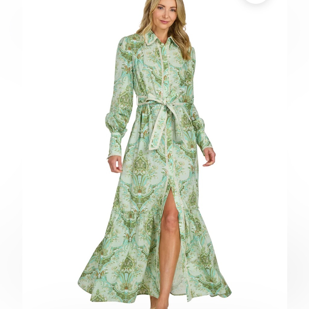 Elegant Green Maxi Dress